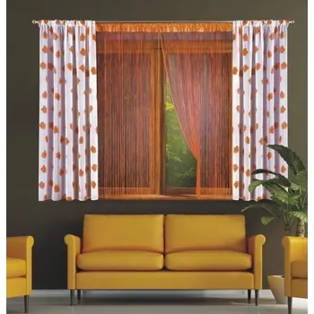 Uchycení záclony a závěsu DekorTextil Závěsový komplet Sharlota ROZMĚR: 2 + 2 ks (záclon a závěsů)