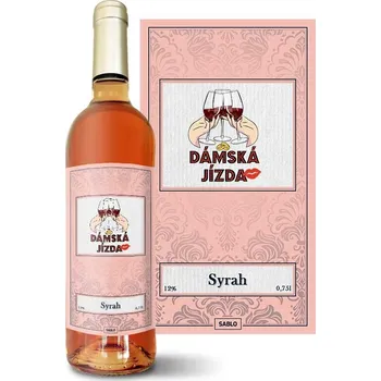 Víno Sablio Růžové víno Dámská jízda: 0,75 l