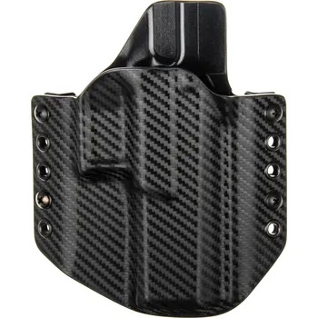 Příslušenství pro sportovní střelbu RH Holsters OWB - CZ P-10 F/SC - vnější kydexové pouzdro - poloviční sweatguard - carbon/černá Pouzdro je pro: Levák