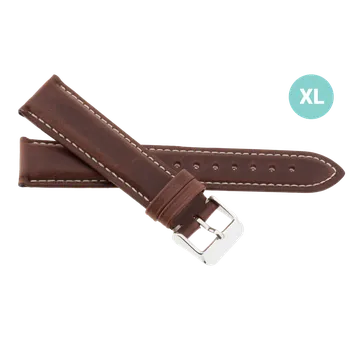 Řemínek na hodinky Prodloužený kožený řemínek na hodinky R36002/22XL (22 mm)