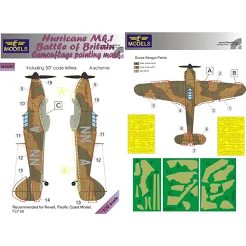 Plastikový model LF model 1/32 Mask Hurricane Mk.I Battle of Britain Camo A