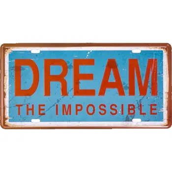 Plechová cedule Kovová cedule DREAM