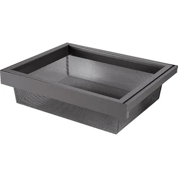 STRONG drátěný koš s rámem a tlumeným výsuvem, 900 mm, hnědý (STRONG drátěný koš s rámem a tlumeným výsuvem, 900 mm, hnědý)