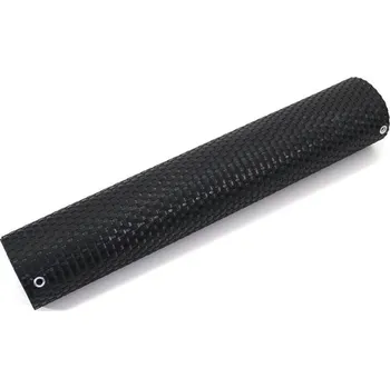 Černá plastová ratanová stínící rohož \"umělý ratan\" s oky - 300 x 75 cm