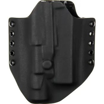 Příslušenství pro sportovní střelbu RH Holsters OWB - Glock 17 Gen5 + Surefire X300U-B - vnější kydexové pouzdro - bez sweatguardu - černá/černá Pouzdro je pro: Levák
