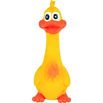 Hračka pro psa DOGS Kachna pro psy pískací 20 cm žlutá