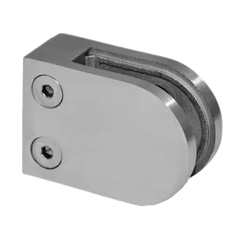 Svorka plochá na jekl 40 x 40 mm, broušená nerez AISI 304