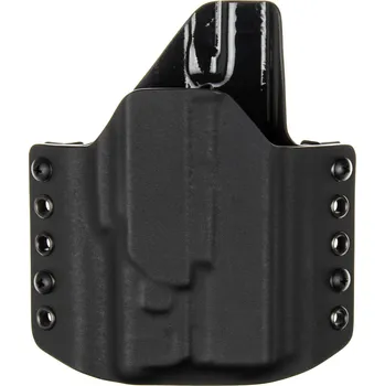 Příslušenství pro sportovní střelbu RH Holsters OWB - Glock 19/23/32 + Surefire XC2 - vnější kydexové pouzdro - poloviční sweatguard - černá/černá Pouzdro je pro: Levák