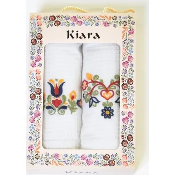 Utěrka DekorTextil Bavlněné vaflové utěrky Ornamenty - v dárkovém balení 2 ks