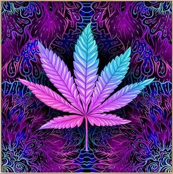 Diamantové malování Diamantové malování - Abstraktní list - č. 771 50x50 cm