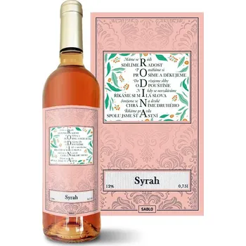 Víno Sablio Růžové víno Rodina 2: 0,75 l