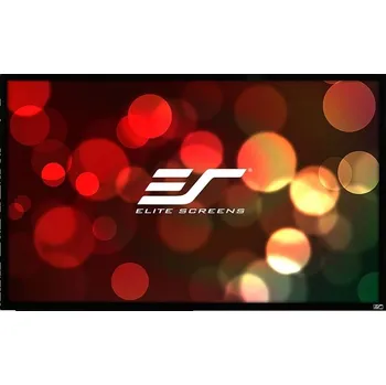 Elektronika Elite Screens R84WV1 84" Projekční plátno, pevný rám, pro domácí kino, 84" (213,4cm), 4:3, 127×170,2cm, CineWhite, gain 1.1, 6cm černý rám R84WV1