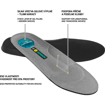 Pracovní obuv BENNON BNN SUPREMA GEL ESD INSOLE Velikost: 44 5874_44
