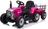 Elektrický traktor MX-611 s vlečkou, růžový
