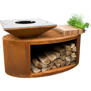 Zahradní gril CATE G3 - corten Zahradní gril Měděná