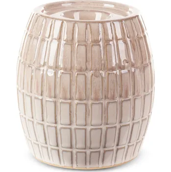 Svícen DEKORAČNÍ SVÍTNÍK EDNA (02) 13X13X15 CM KRÉMOVÝ