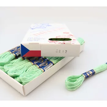 Příze Niťárna Vyšívací příze Mouline 6812 - svěží zelená