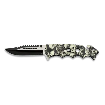 Sebeobrana Nůž Albainox Skulls / 8.7cm