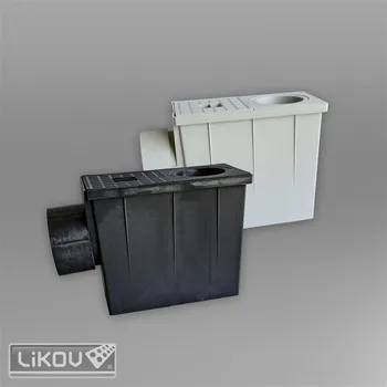 Střecha LIKOV Geiger s boční výpustí mokrý přítok 80 (100)mm, odtok 100 (110)mm černý