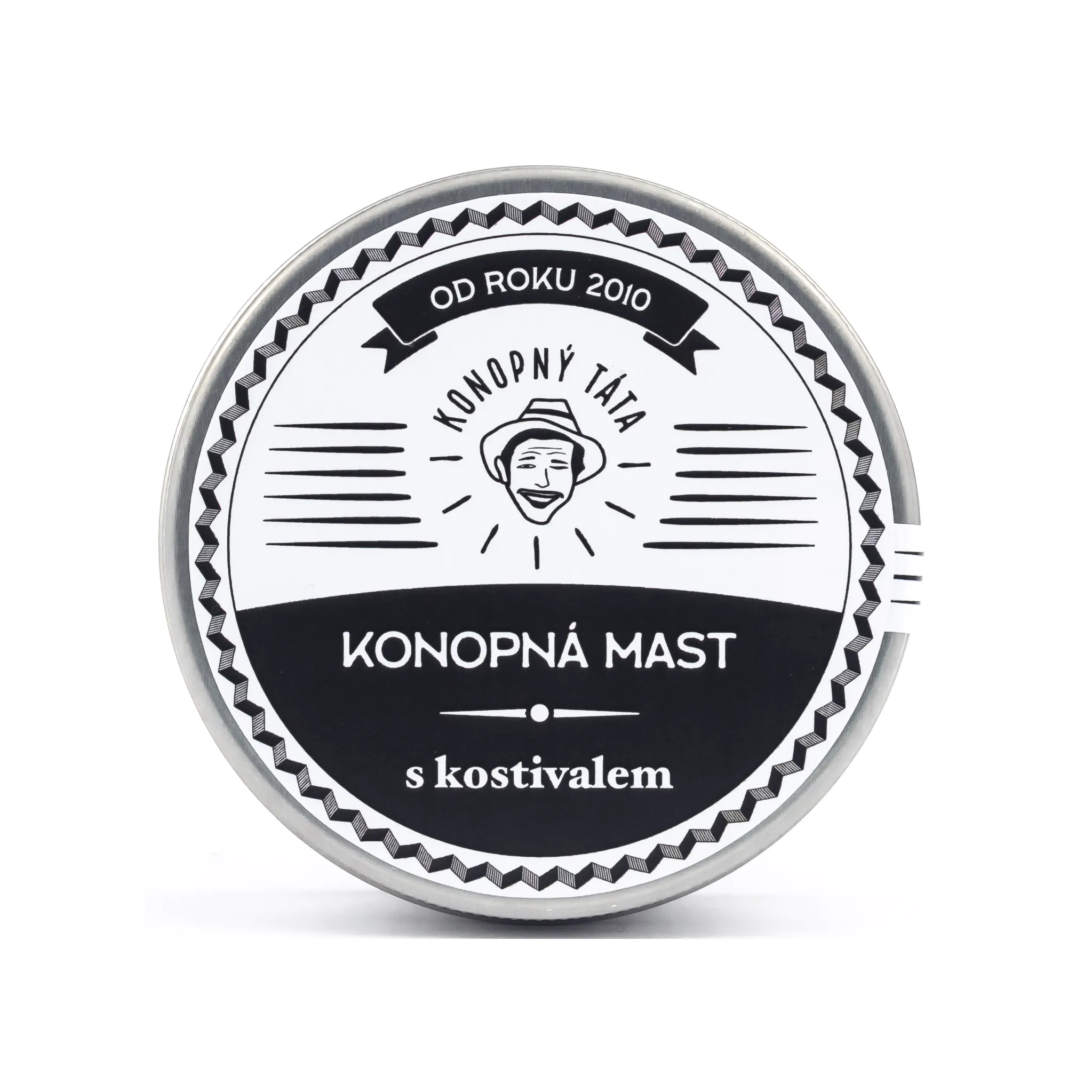 Fotografie 1 - Masážní přípravek Konopný táta Konopná mast s kostivalem 80 ml