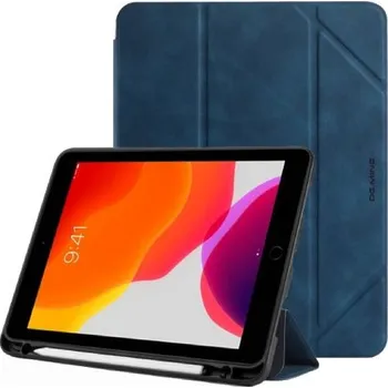 Pouzdro na mobilní telefon DG.Ming pouzdro s prostorem na Apple Pencil pro iPad 10,2" (2019-2021) / Air 3 (2019) / Pro 10,5" - tmavě modré