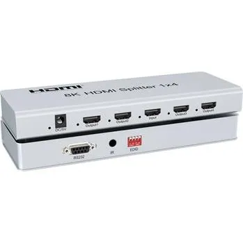 Redukce PremiumCord HDMI 2.1 splitter 1-4 porty, 8K@60Hz, 4K@120Hz, 1080p, HDR