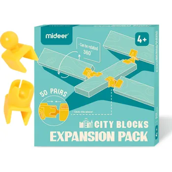ostatní stavebnice Mideer Spojovací části sady CITY BLOCKS - 50 párů
