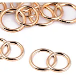 Caketools Nejedlá dekorace - prstýnky dvojité červenozlaté - 50ks