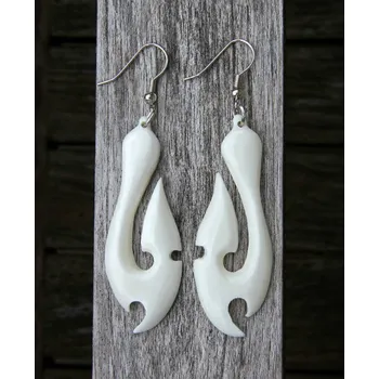 Náušnice Kostěné náušnice "Happiness"