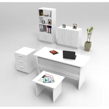 Psací stůl ASIR Set kancelářského nábytku VO14 bílý