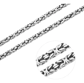 Řetízek Bealio BEALIO Stříbrný náhrdelník KRÁLOVSKÝ 4 mm Délka řetízku: 60 cm 03-11178-1438