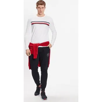 Tommy Hilfiger S dlouhým rukávem MW0MW32366 Bílá Slim Fit S
