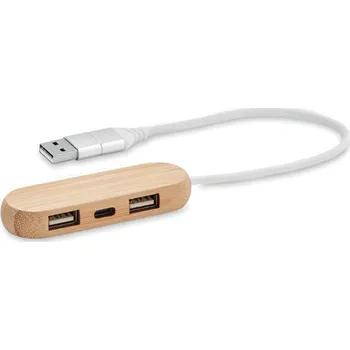 USB hub Tříportový USB rozbočovač - VINA C, dřevo