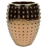 Moderní keramický květináč Laos, Emperor Gold 64x80cm