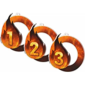 Poháry Bauer Akrylátová medaile MDAH0016 | Hasiči