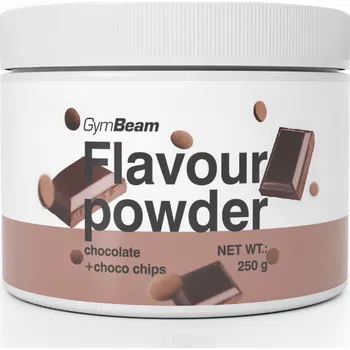 Sladidlo GymBeam Flavour powder 250 g čokoláda a čokoládové kousky