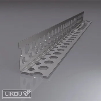 Stavební profil LIKOV Lišta rohová hliníková bez prolisu G-L 22/22mm, délka 2,5m - poze po BAL 100ks
