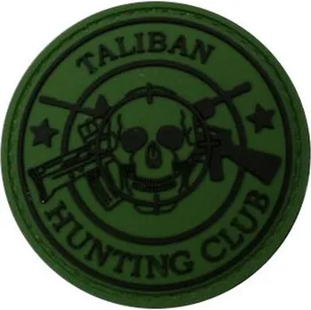 Nášivka PVC nášivka New Taliban Hunting Club, zelená