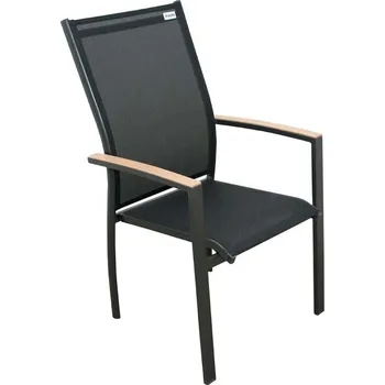 Zahradní křeslo EXPERT WOOD antracit, gastro, stohovatelné DP266EH061020
