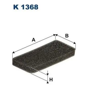 Ventilátor topení a klimatizace Filtr, vzduch v interiéru FILTRON K 1368