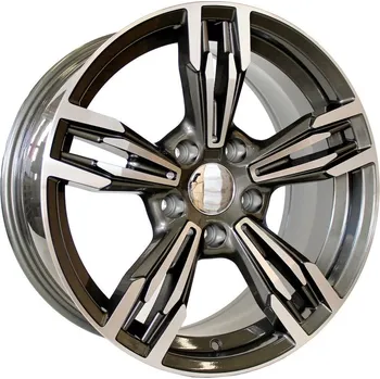 Alu kolo Alu kola Racing Line BY983, 19x9.5 5x120 ET38, šedivá + leštění (zátěžová)