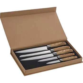 Sada 5 nožů, šedá