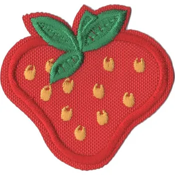 Nažehlovačka, Jahoda, 70x60 mm, červená