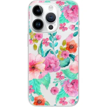 Pouzdro na mobilní telefon Odolné silikonové pouzdro iSaprio - Flower Pattern 01 - iPhone 15 Pro
