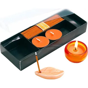 Svíčka Sada svíček ATMOSPHERE, oranžová