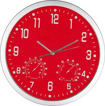 Hodiny Stylové nástěnné hodiny, červená