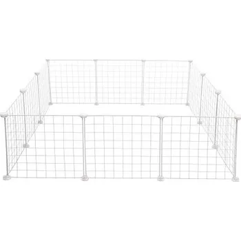 ohrádka pro psa Merco Bucky ohrádka pro zvířata bílá 110 x 110 x 37 cm