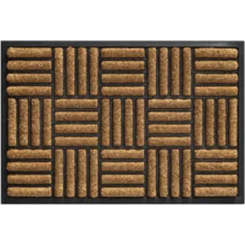 Kokosová čistící vnitřní vstupní rohož FLOMA Rubco Blocks - 40 x 60 x 1,5 cm