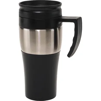 Termohrnek Dvoustěnný termohrnek HOT DRINK, stříbrná