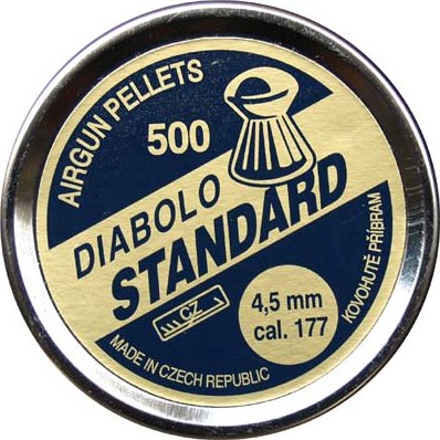 Diabolo Standard, ráže 4,5 mm (.177), 500 ks, Kovohutě Příbram